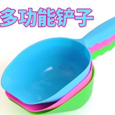 寵物糧食剷子 塑料寵物用品, 1個, 狗糧貓糧剷 顔色隨機