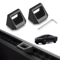 2023 2024 테슬라 사이버트럭과 호환되는 병따개 액세서리 사이버트럭 L 레일 트랙에 적합 블랙