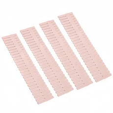 조정 가능한 서랍 분배기 가정용 수납 조합 파티션 메이크업 양말 속옷 서랍 캐비닛 정리함 보드 4 개, 02 4pcs Pink
