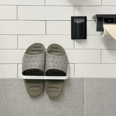 무타공 욕실 슬리퍼 걸이 부착식 화장실 실내화 거치대, 1개, 상세페이지 참조