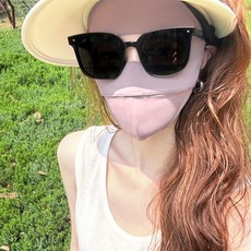 防曬防寒面罩女防紫外線夏季冰絲薄款臉基尼面罩護遮陽臉罩防護