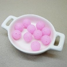 金粉軟膠珠 (串珠/固齒器/奶嘴鏈DIY材料), 粉紅色
