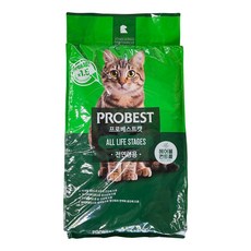 프로베스트 고양이 그린 전연령 기능성 사료, 헤어볼+장건강, 15kg, 1개