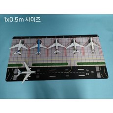 미니 공항 활주로 비행장 고무 모형 장난감 바닥 다이캐스트 매트 1대400, 1개, 1. 비행장 1x0.5 + 여객기 5대, A320