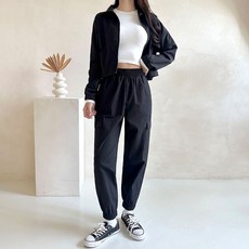 쏘옷 여성용 모다 아노락 조거팬츠 트레이닝 세트