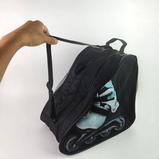 스케이트 인라인 가방 롤러 운동용 휴대 바퀴달린 전용 헬멧 장비보관백, 1개, 블루