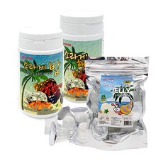 그로비타 소라게필수세트 사료60g+젤리10p+해수염 80g, 1개