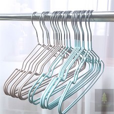 행운과 논슬립 미니옷걸이 10개 작은옷걸이베이지, 1