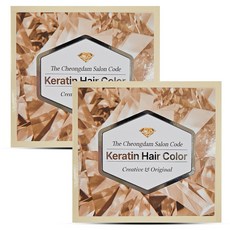 더 청담 살롱코드 케라틴 헤어컬러 염모제, 모카브라운, 2개