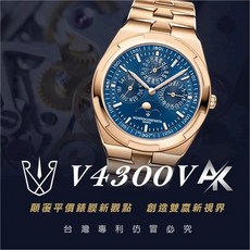 RX8手錶保護膜 AK系列 VC V4300V 適用於江詩丹頓 4300V 鍊帶版 41.5mm, 1個