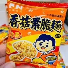 嘉南脆麵 香菇素脆麵 全素點心麵 酥脆口感 獨立包裝, 1個, 250g
