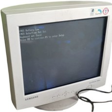 구형 모니터 레트로PC 골동품 CRT 컴퓨터 옛날 데스크탑 소품 빈티지 구식 스크린, A. 15.17인치 모니터 화이트(전원x)