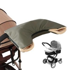 유모차 유모차 장갑 핸드 워머 머프 부드러운 동결 방지 핸들 바용 장갑, 5) Army Green