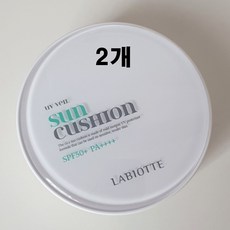 1+1 라비오뜨 시카 유브이 베일 선쿠션 톤보정 촉촉한 톤업 쿠션, 15g, 2개