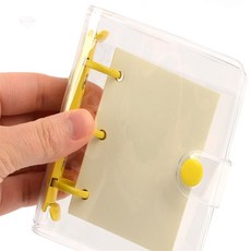 투명 미니 링바인더 케이스 다이어리케이스, 그린