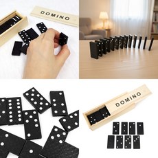 어린이용 컬러 플라스틱 도미노 28피스 유치원에서 하는 도미노 교육완구 플라스틱도미노