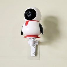 펭카 파인뷰 맘카 홈 카메라 호환 접착식 홈캠거치대 무타공 브라켓 베이비캠 펫캠 CCTV 카메라, 1개