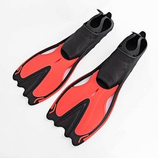 고탄력 오리발 스피드 레드 230-235mm 미끄럼방지 추