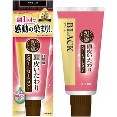 日本樂敦 50惠 天然海藻染髮護髮膏, 黑色 150g（B）, 1個