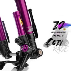 怪獸工廠 Z2 前叉 JETS/DRG/SMAX/FORCE2.0/KRV/三代戰/四代戰/五代戰/六代戰/TIG, 1個, 粉色-氣瓶桶身飾鈕(下座除外)-車係備註,黑色內管-對四卡鉗座