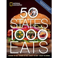 (영문도서) 50 States 1 000 Eats: Where to Go When to Go What to Eat What to Drink Paperback, National Geographic Partner..., English, 9781426222825