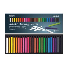 문교 드로잉 파스텔 스케치 데생용품 콘테 24색 세트, 단품, 단품