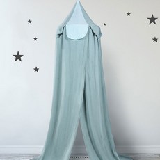 아이방 인테리어 캐노피텐트 침대 꾸미기 캐노피, 민트그레이