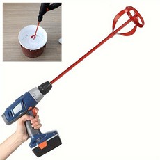 아이베란다 몰탈 페인트 교반기 믹싱 드릴날 390mm, 1개