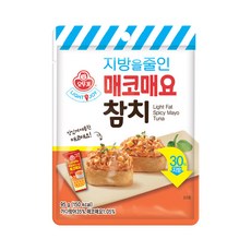 오뚜기 LIGHT&JOY 지방을 줄인 매코매요참치 파우치 95ml, 2개, 95g