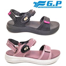 GP 2024年新版 超輕量 運動涼鞋 女生 戶外 防水 氣墊 防滑 磁釦 涼拖鞋 C33 9555, 黑桃粉,36號