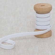 퀼트스타 광택 탄력 고무줄 10mm_화이트, 화이트, 1개