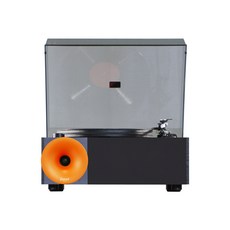 【台灣實體店家_狄倫思】一體式黑膠唱片機 hifi級 內建喇叭 藍牙播放 碳纖唱臂 復古黑膠播放器 留聲機 音響推薦, 橘色, 橘色, I5