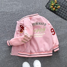 여아 바람막이 귀여운 캐릭터 후드점퍼 키즈 자켓 아동 봄점퍼 어린이 패션자켓, 150cm, L. 69 로고 재킷 핑크