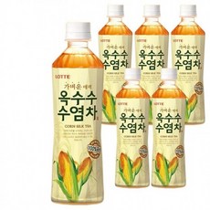 롯데칠성음료 오늘의차 옥수수염차, 500ml, 6개