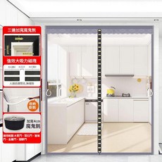 PVC透明空調擋風門簾 雙邊加密磁鐵自吸 隔熱保冷防蟲, 1個