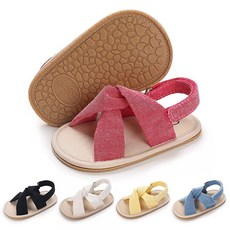 남아용 여아용 샌들 고무 밑창 아웃도어 퍼스트 워커 유아 여아 남아 여름 신발 I# 레드100345