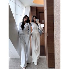 韓國高腰顯瘦連帽T休閒外套長褲套裝