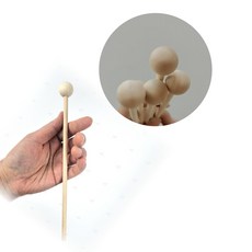 더뭉클몰 원목 말렛 스틱 드럼 채, 1개