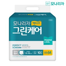 모나리자 액티브 그린케어 언더웨어 중형 성인용 팬티기저귀, 10개입, 4개