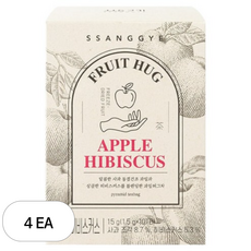 쌍계명차 과일 허그티 사과 히비스커스, 1.5g, 10개입, 4개