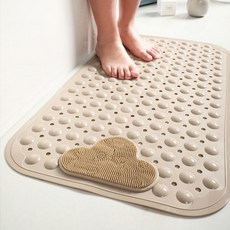마벨인홈 안전제일 욕실 미끄럼방지 발매트 대형, 베이지, 1개