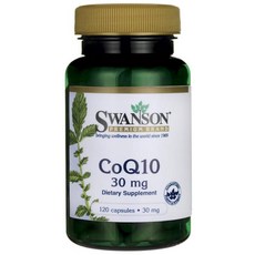 Swanson 斯旺森 輔酶Q10膠囊 30mg, 120顆, 1罐