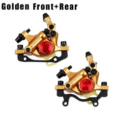 ZOOM XTECH HB100 MTB 유압 디스크 캘리퍼스 전면 및 로터 G3 160/180MM M315 160mm 자전거 용 브레이크, 04 Golden A Pair