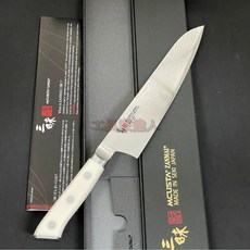 工具家達人 三昧 Mcusta 牛刀 三德刀 料理刀 主廚刀 西餐刀 菜刀 日本製 HKC-3003D 白色柄, 1個, 三昧 210mm牛刀,三昧原產利度