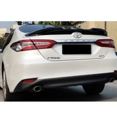 適用於 豐田 Camry 8代/8.5代 寬版 TRD 刀鋒式 真碳纖維 改裝尾翼, 寬版# 亮黑色