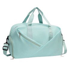 運動健身包乾溼分離游泳收納包旅行包手提輕便單肩斜跨旅遊瑜伽包, 淺綠-（升級版）, 1個