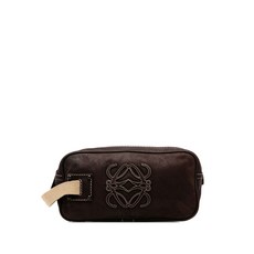 로에베 중고 2007 누벅 애너그램 클러치