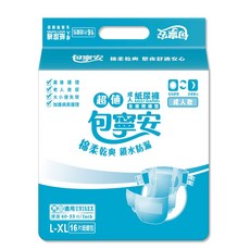 包寧安 成人紙尿褲 L-XL 乾爽防漏型 16片裝, 1個