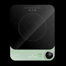 초슬림 인덕션 1구 전기레인지 미니 차박 조리 캠핑 포터블 가정용, 5. 그린 2.0 노브 220V