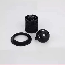 호환 조명 E14 E27 전구 홀더 홀더 Accessori 램프 소켓 Luminaire 램프베이스 피팅, 02 1 piece, 01 CHINA, 04 E27 Type C Black